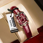 POEDAGAR Luxury High Quality Women Wristwatch Waterproof Date Rectangle Watch For Woman Leather Quartz Women's Watches Reloj+Box